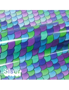 (ML) EASY PATTERN MERMAID SCALE TAN 30cm