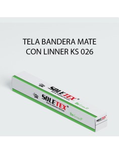 TELA BANDERA  MATE C/LINER (SOLV.) POLISTER 1,55X50 (KS026)