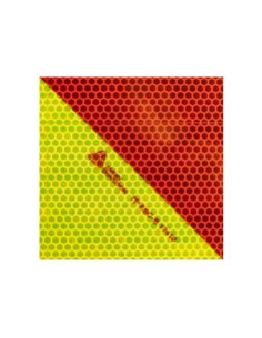 (ML) AVERY REFLECTANTE CHEVRON YELLOW/RED LEFT MARKING 0.141 2