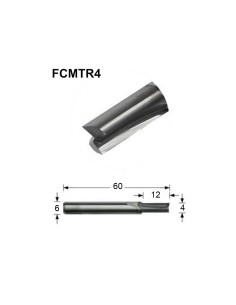 (FCMTR4) FRESA CMT RECTA 4MM 2 LABIOS CORTE Y RANURADO