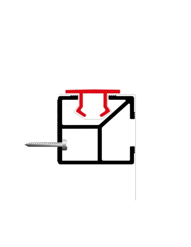 PERFIL MS ECOFLEX EKT2 25X25MM  BARRA 3.03 M...