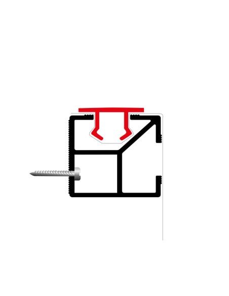 PERFIL MS ECOFLEX EKT2 25X25MM  BARRA 3.03 M (BRUTO)