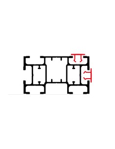 PERFIL MS ECOFLEX EKT+ 64X36MM  BARRA 3.03 M (BRUTO)