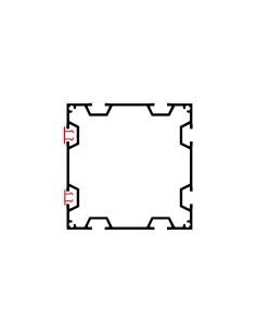 PERFIL MS ECOFLEX EP100  100X100MM  BARRA 4.10 M (BRUTO) 2