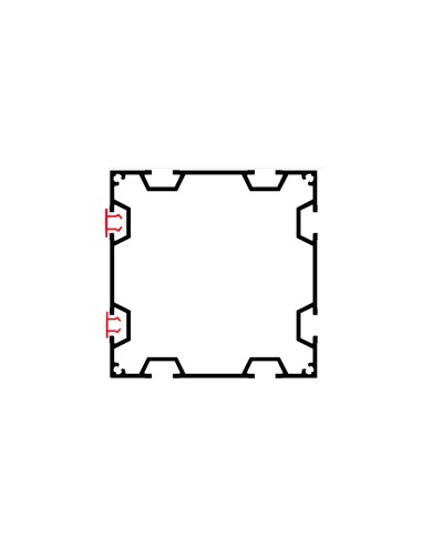 PERFIL MS ECOFLEX EP100  100X100MM  BARRA 4.10...