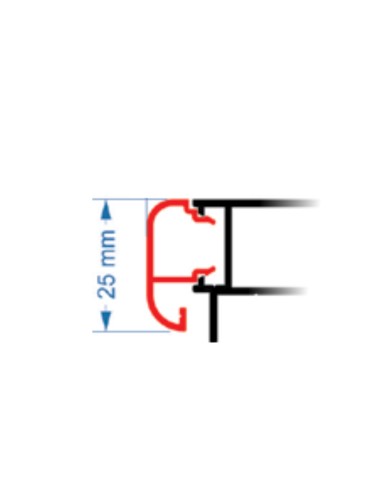 PERFIL MS ECONOCLIP TAPA CLIPADA  BARRA 6 M...