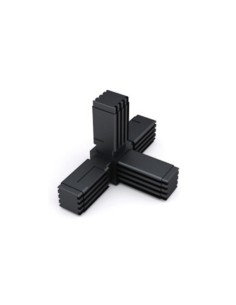 UNION EN "3D" 4 SALIDAS PARA TUBO CUADRADO DE 30X30X2MM.