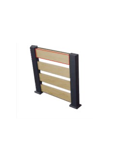 PERFIL MS LAMA 100X30MM PVC EFGECTO MADERA GRIS BARRA 3...